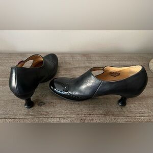 Fluevog Ella Baker with pink buckle